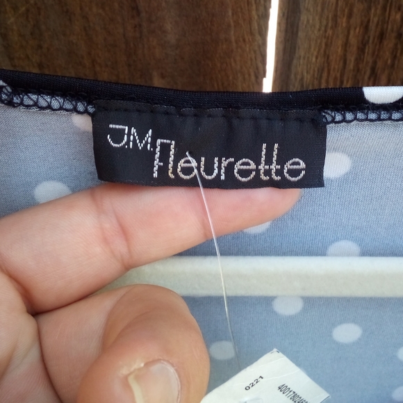 🌹2X$15 Polka Dot Layered Blouse - Picture 4 of 6